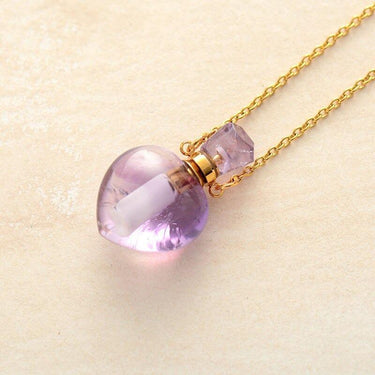Natural Pure Love Quartz Heart Necklace-Your Soul Place